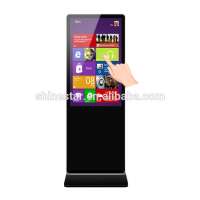 New design wholesale 49", 55" inch floor standing all-in-one PC lcd advertising display